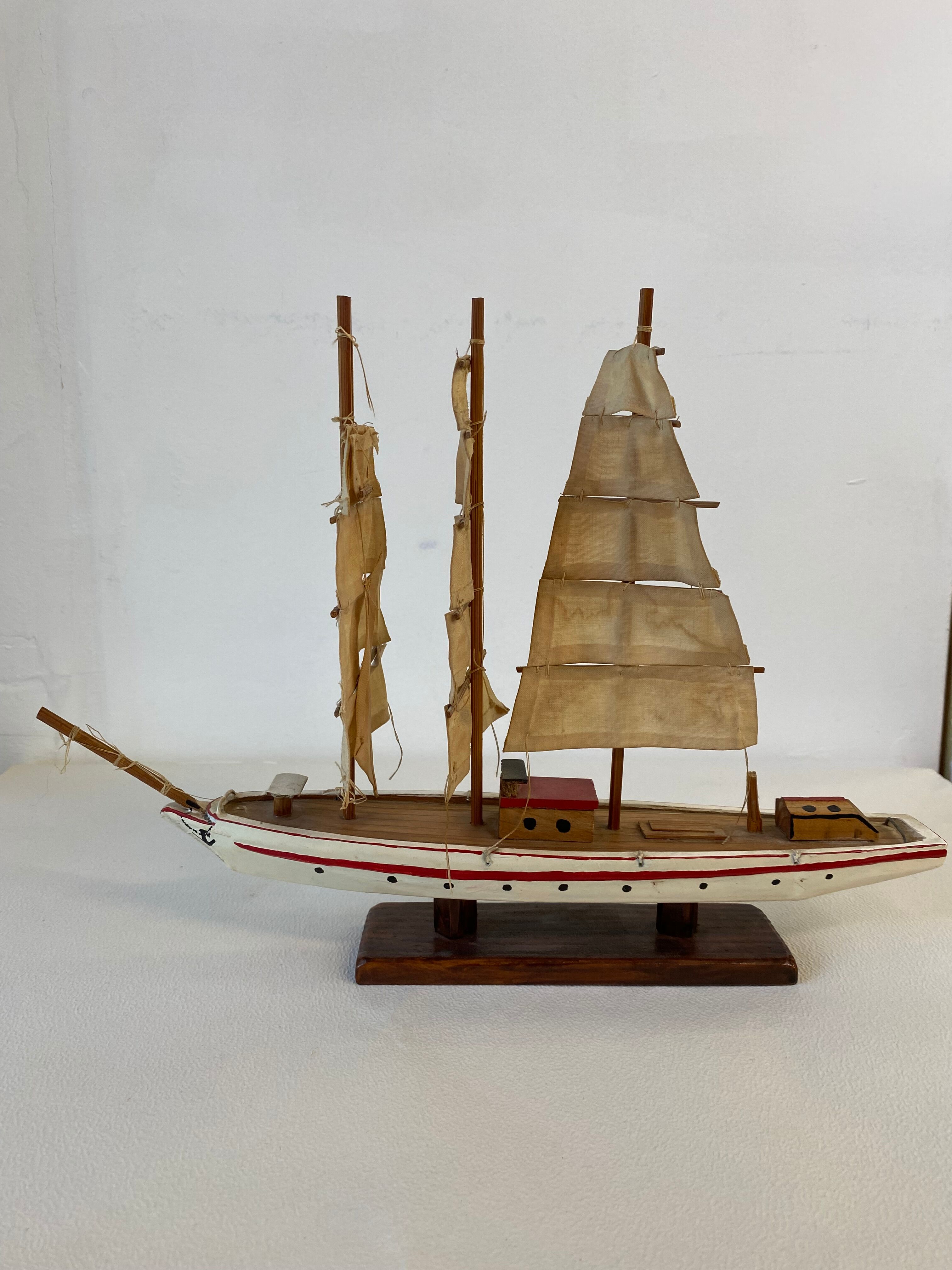 Model wooden boat