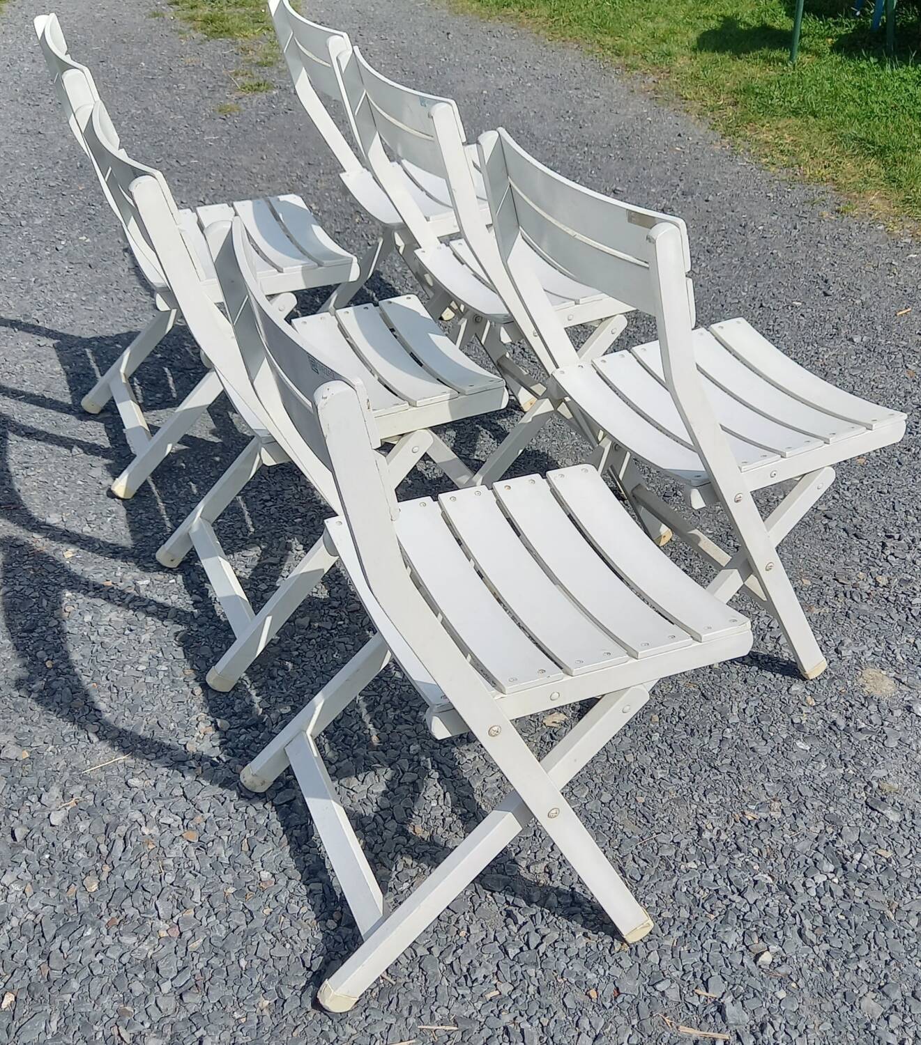6 vintage garden chairs 60 70 R Gleizes