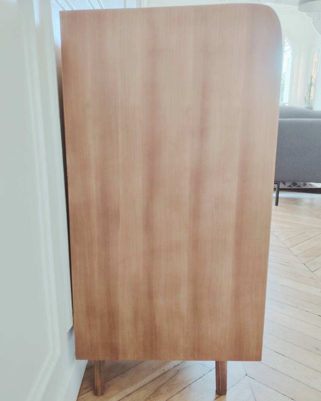 Commode au design scandinave vintage rénovée, années 60