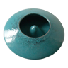 Turquoise ceramic ashtray 19 cm deco office living room