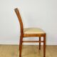 Vintage chairs beige velvet - set of 4