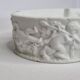 Set of two table planters in white porcelain "Capodimonte"