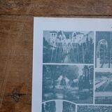 Original lithographs on gardens and ornamental trees