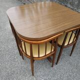 Table and chairs Thonet years 60