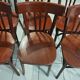 Suite de 6 chaises de Bistrot Baumann vintage