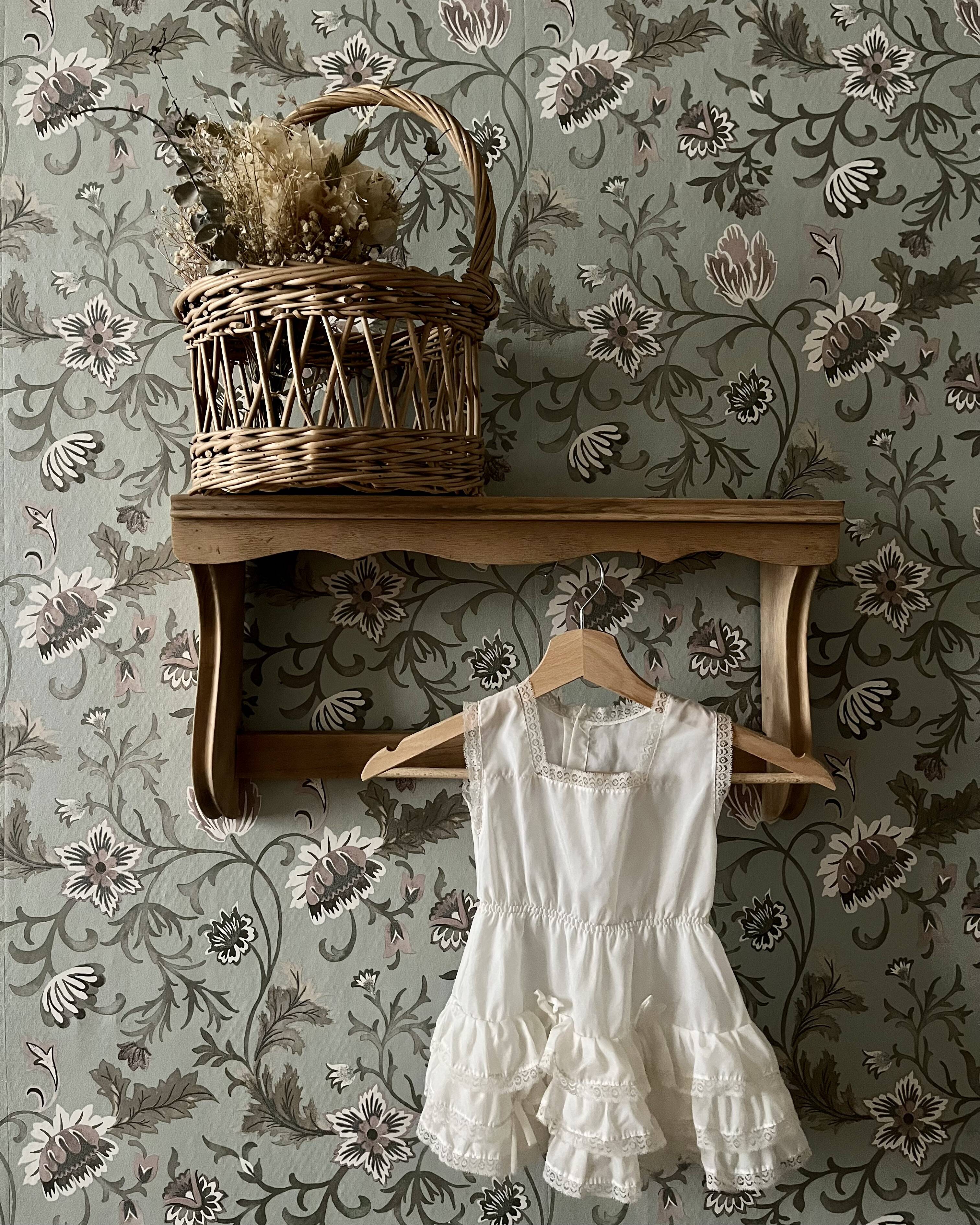 Renovated vintage wall shelf