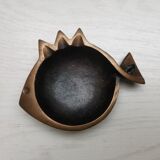 Cendrier poisson bronze Jacques Lauterbach