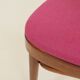 Vintage chair natural raspberry wool bentwood 1960