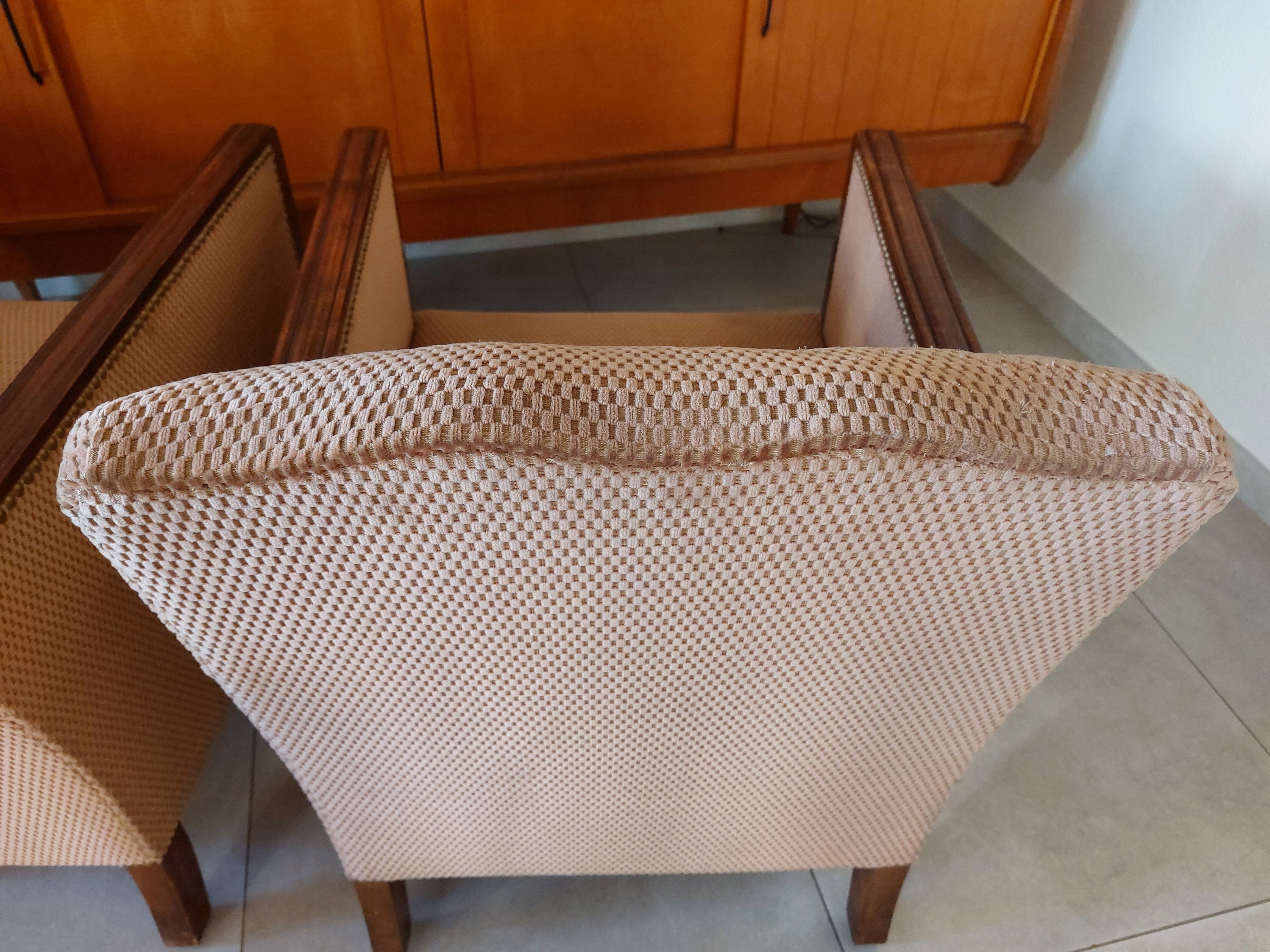 Pair of art deco armchairs