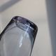Vintage glass bottle in purple and transparent – Ball stopper – 21 cm
