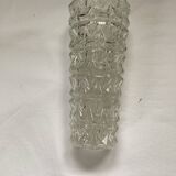 Set of four vintage pressed glass tulips dimensions: height -20cm- diameter -5.5cm-