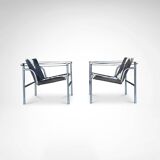 Early number LC1 ponyskin armchair by Le Corbusier et al for Cassina 1970s