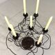 Large brutalist candalabra candle holder 1980’s