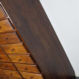 Antique apothecary furniture in oak France early twentieth century