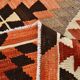 6x11 Geometric Pattern Turkish Vintage Kilim Rug, 172x346Cm