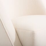 Louis Sognot pair of modernist armchairs in walnut and alpaca, 1927