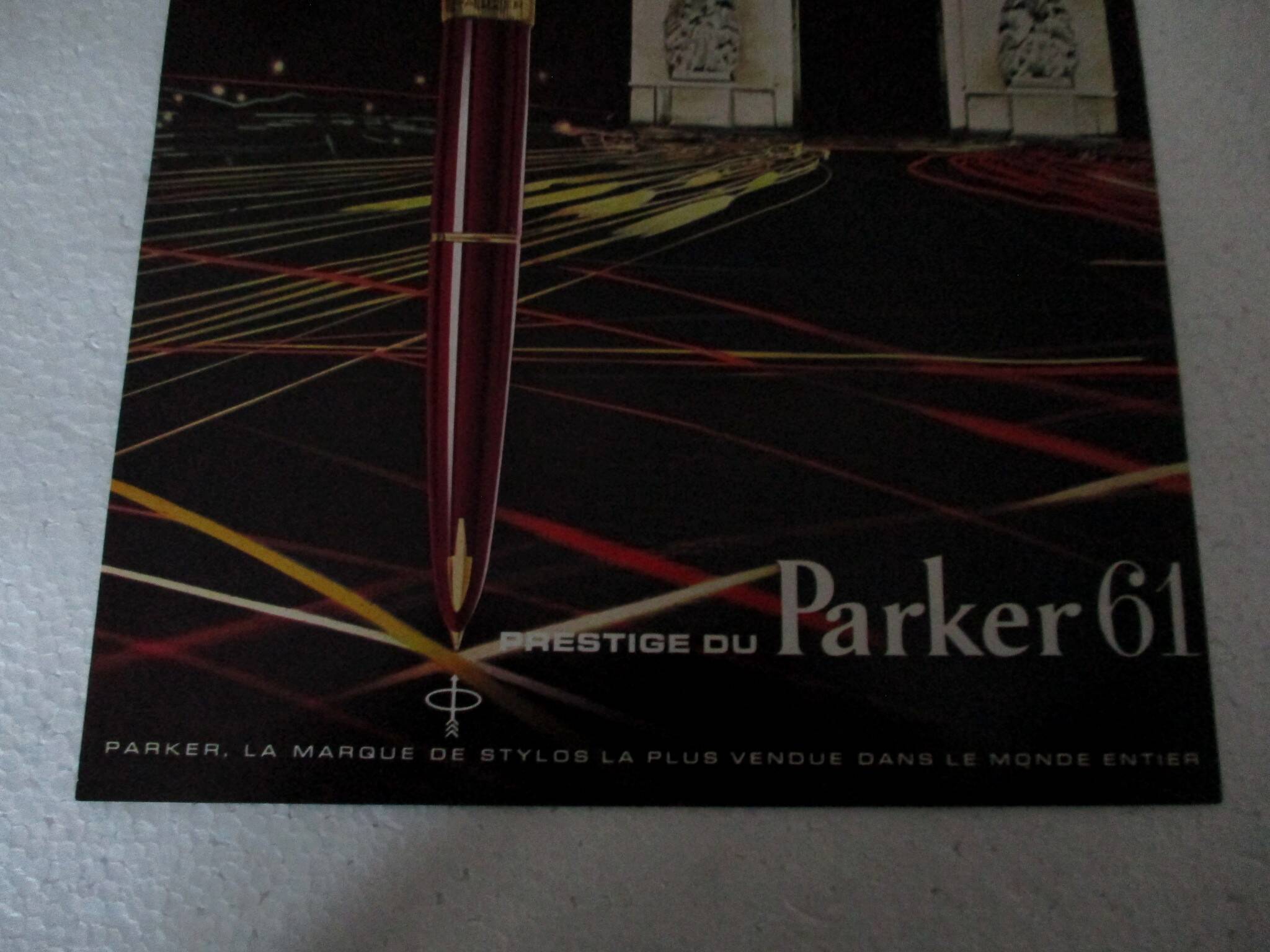 Old PARKER 61 pen advertisement