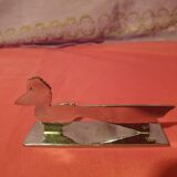 Set of 11 Art Deco knife holders signed Yorel in Piery case