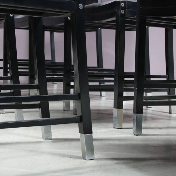 Ensemble de 10 chaises de salle à manger conçues par Ernst W. Beranek pour Thonet, Autriche, 1980