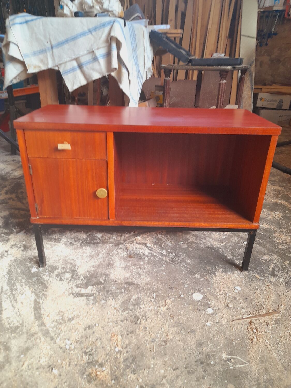 Enfilade vintage bois exotique