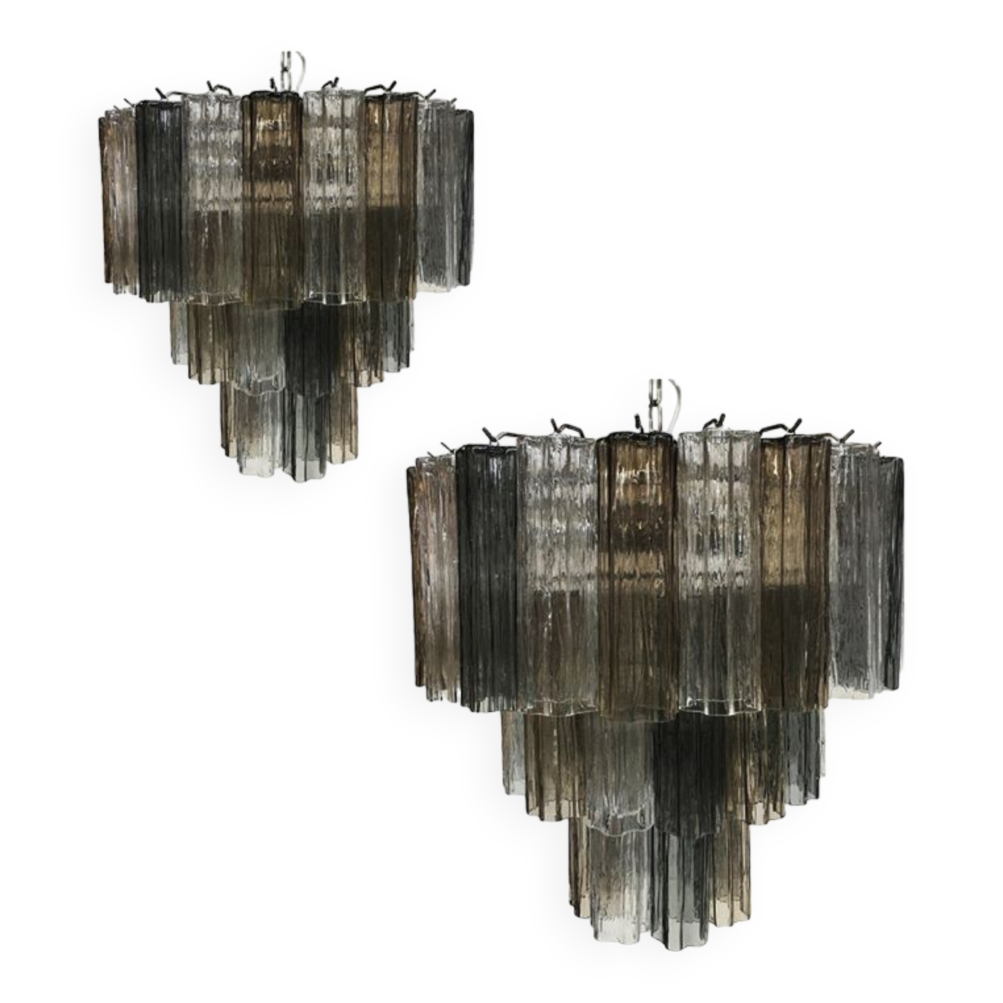Murano glass Sputnik chandelier, set of 2 or a pair of chandeliers