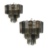 Murano glass Sputnik chandelier, set of 2 or a pair of chandeliers