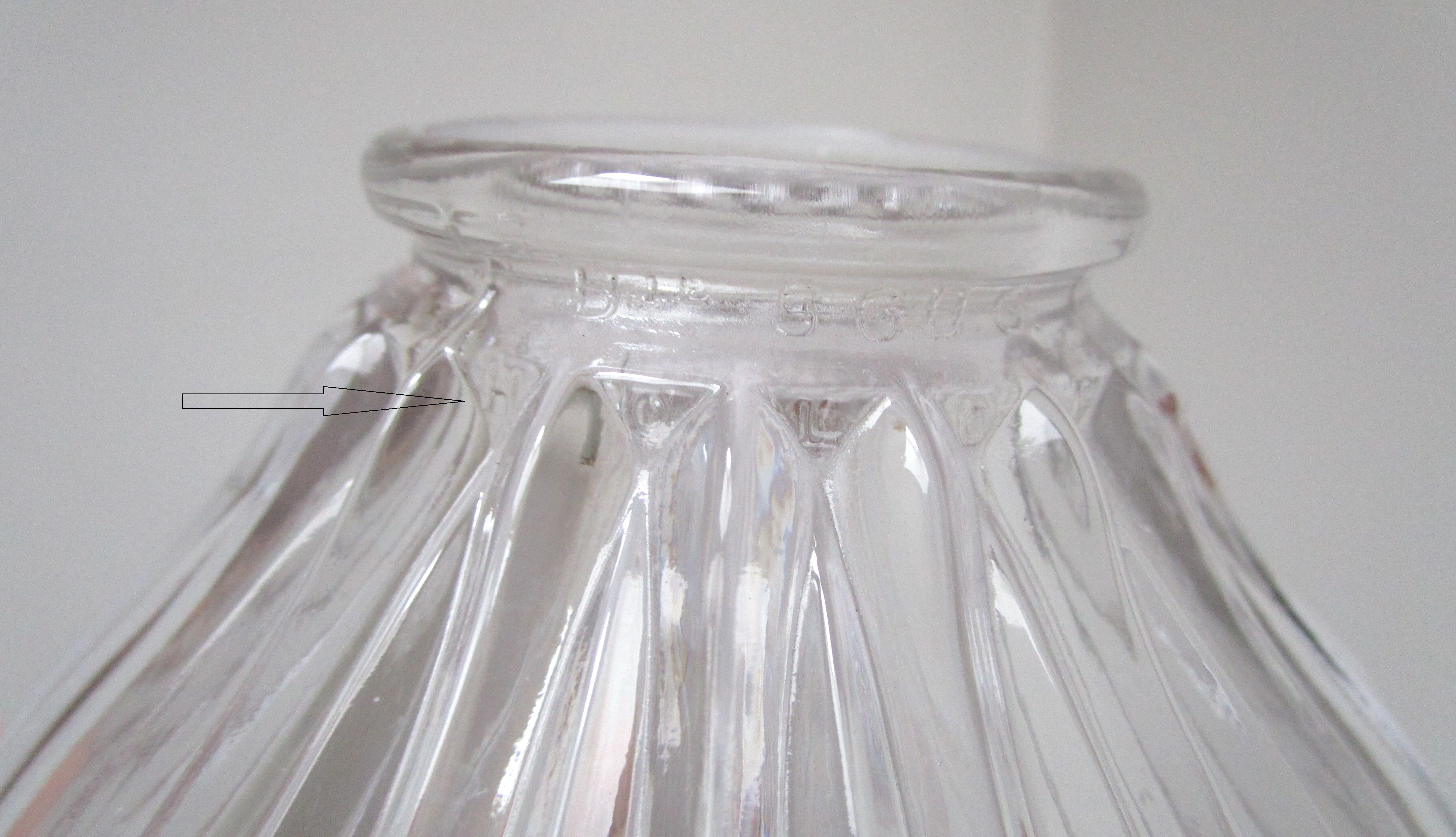 Holophane brass and porcelain glass