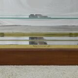 Brass display cabinet with a mirrored back – early 20th century