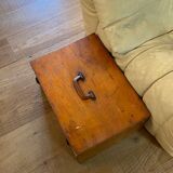 Vintage wooden toolbox chest