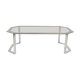 Chrome metal coffee table