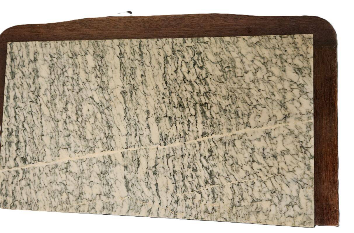 Vintage Mahogany Nightstand with Marble Top