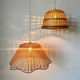 60s rattan chandeliers (X2)