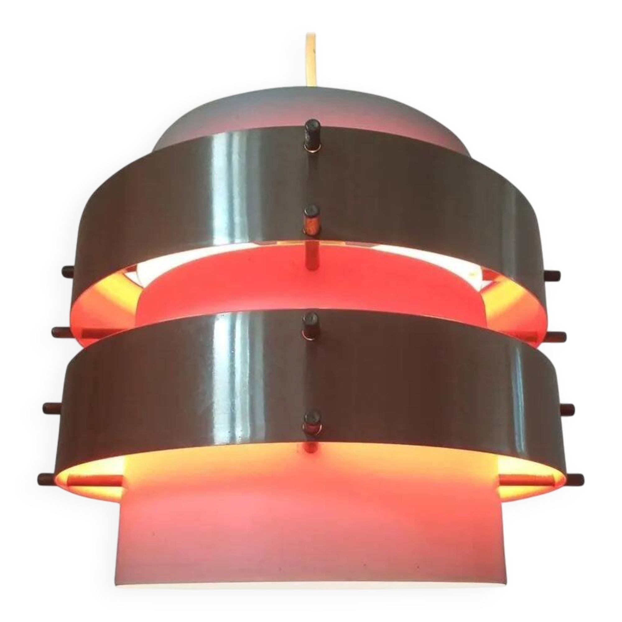 Midcentury Pendant in Style of Jo Hammerborg, Denmark, 1970s