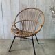 Fauteuil en rotin vintage