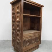 Midcentury brutalist cabinet vintage 1960