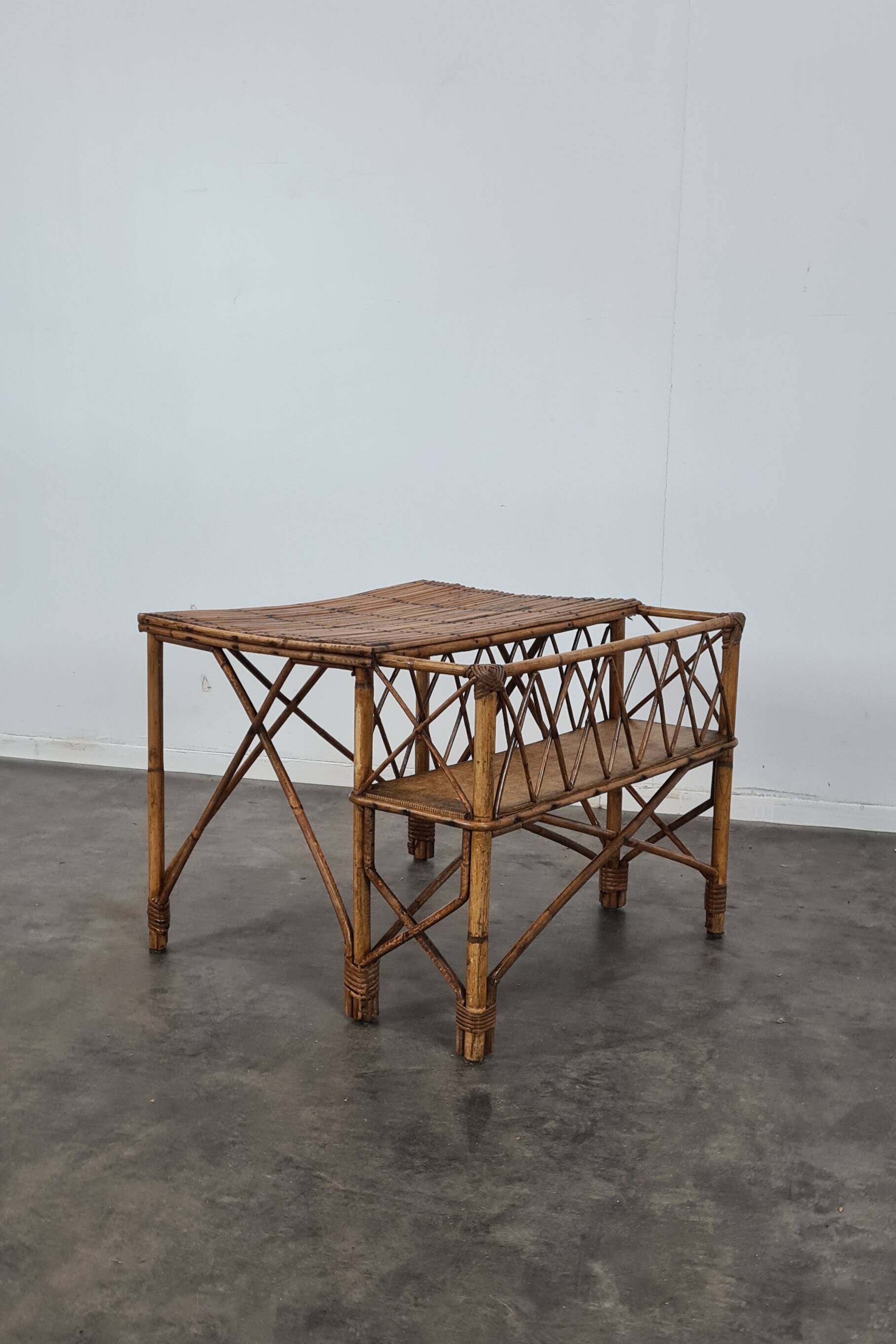 Rattan coffee table