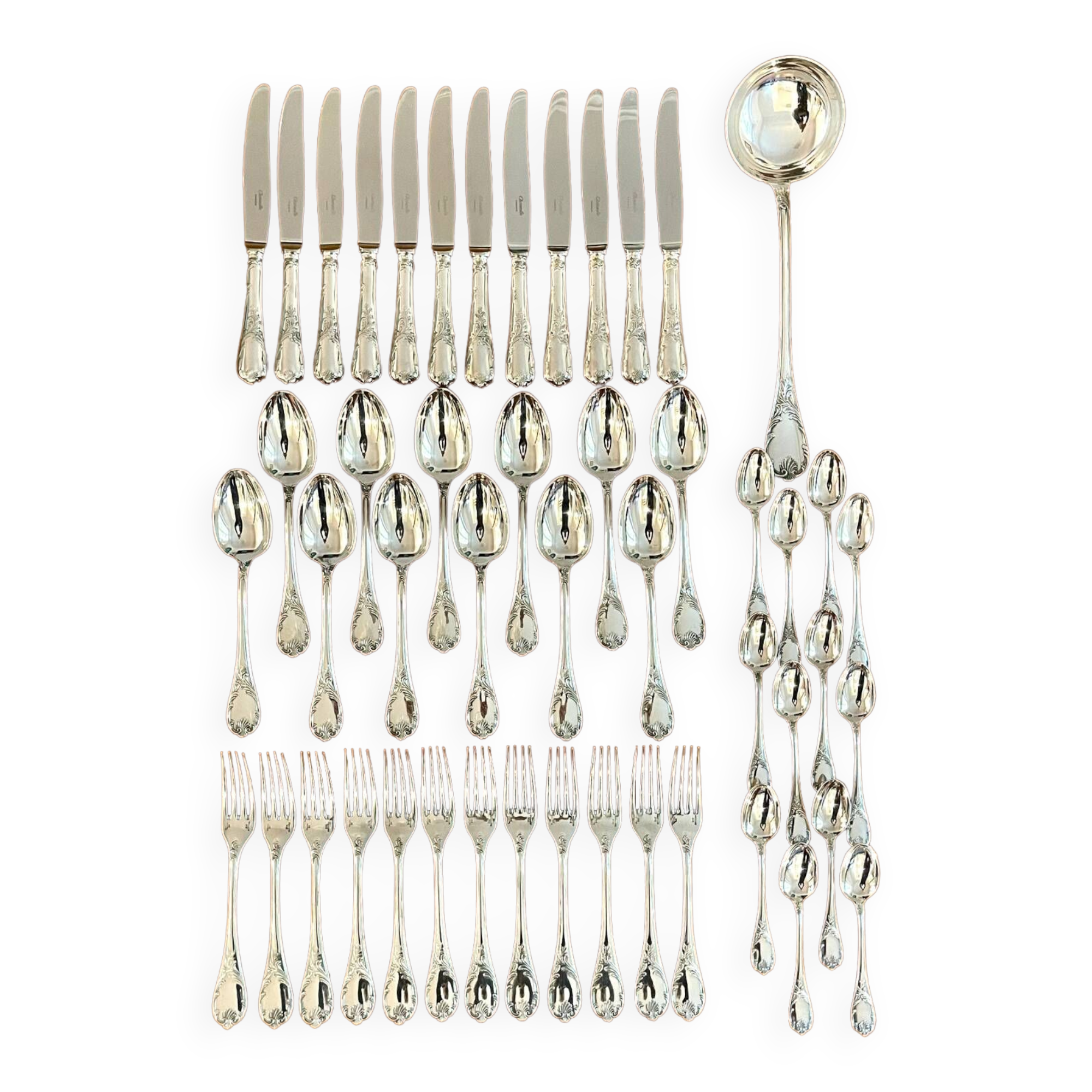 Christofle Marly cutlery set 49 pieces new condition