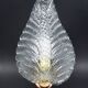 Wall light Trasparent Jewel Murano Glass Leave by Barovier e Toso, 1950s