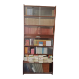 Showcase bookcase year 1960 in solid wood