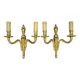 Pair of urn-shaped wall sconces in the Louis XVI style - gilded bronze