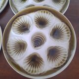 set of 6 oyster plates - Moulin des loups