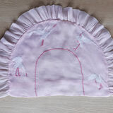 Children's pillowcase sewn and embroidered by hand
