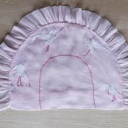 Children's pillowcase sewn and embroidered by hand