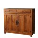 Buffet Parisien en Bois Massif-style Ren-Esprit Brutaliste & Wabi-Sabi