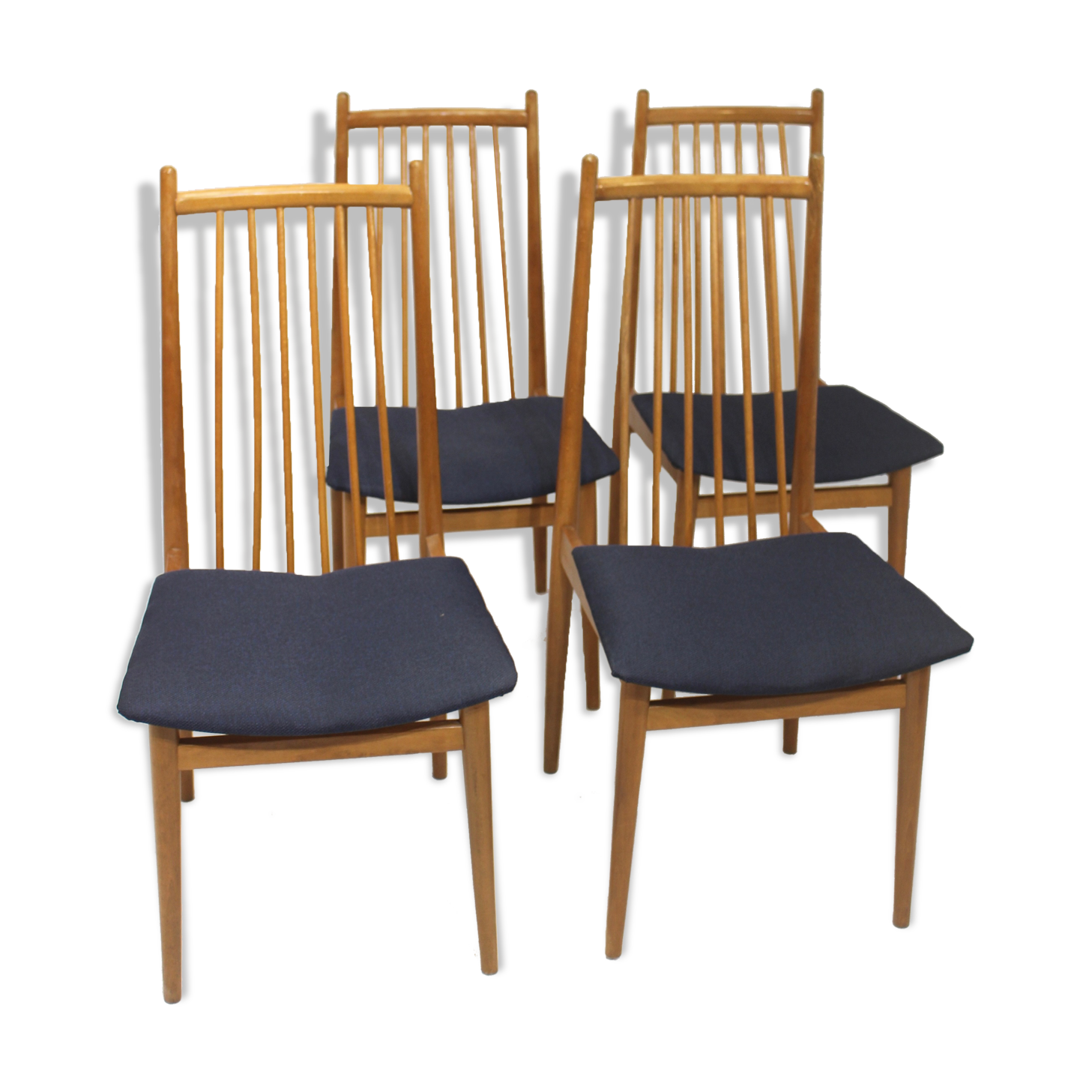 Set of 4 Scandinavian chairs year 70s