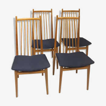 Set de 4 chaises scandinave années 70