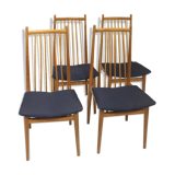 Set of 4 Scandinavian chairs year 70s