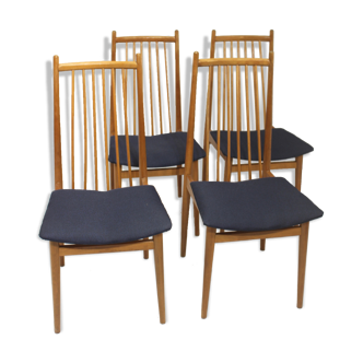 Set de 4 chaises scandinave années 70