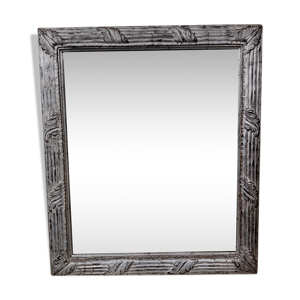 Miroir argenté ancien