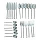 Twisted handle stainless steel cutlery set – Designer cutlery set